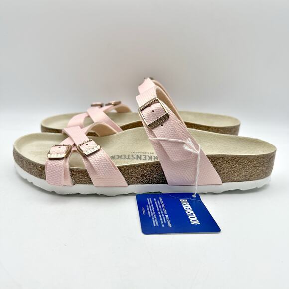 Birkenstock Womens Franca Birko Flor Sandals EU 41 US 10 Pink Leather NWOB - Picture 8 of 12